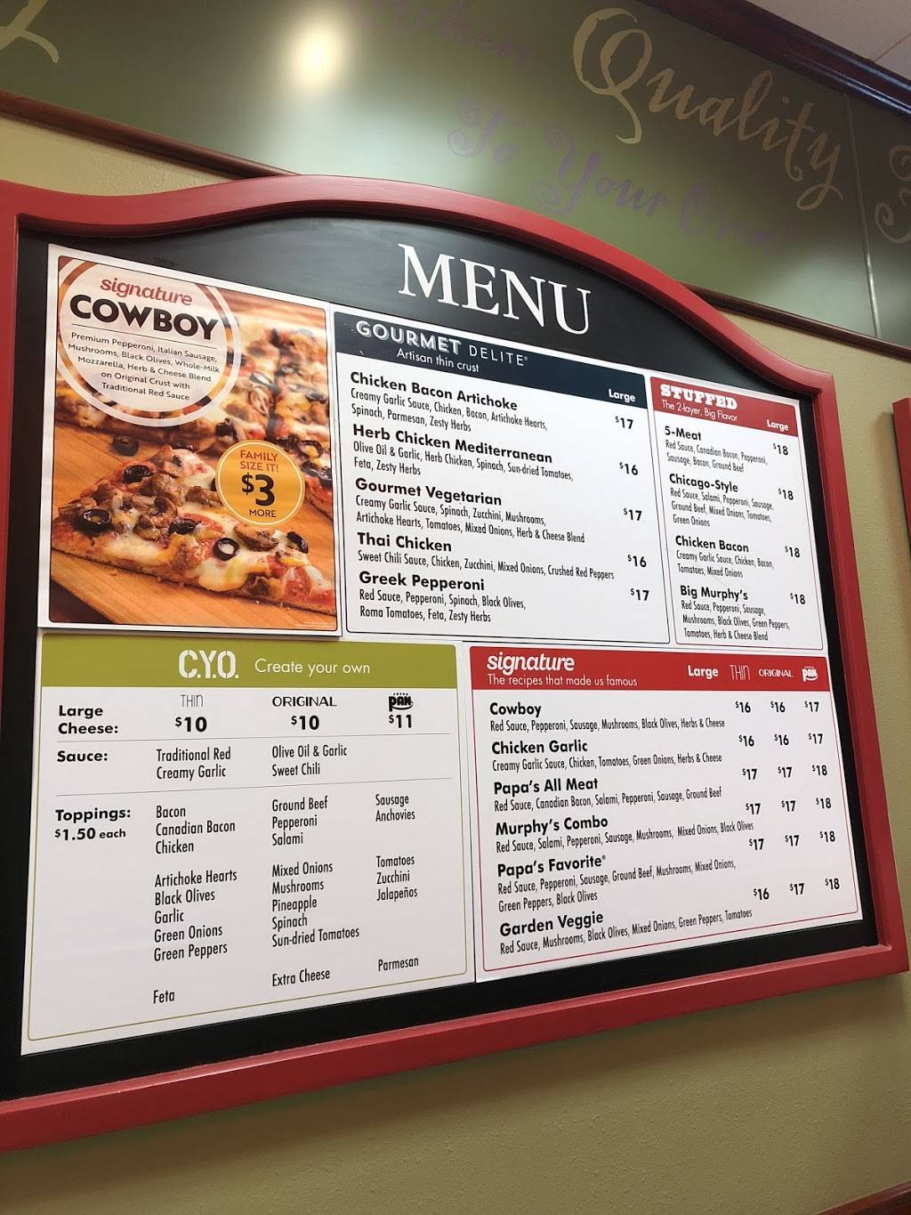 Papa Murphys Take N Bake Pizza | meal takeaway | 7408 S University Blvd, Centennial, CO 80122, USA | 7205287500 OR +1 720-528-7500