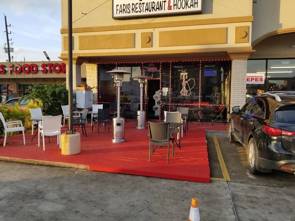 Faris hookah lounge and Mediterranean grill | restaurant | 20240 Park Row Suite J, Katy, TX 77449, United States | 8329744825 OR +1 832-974-4825