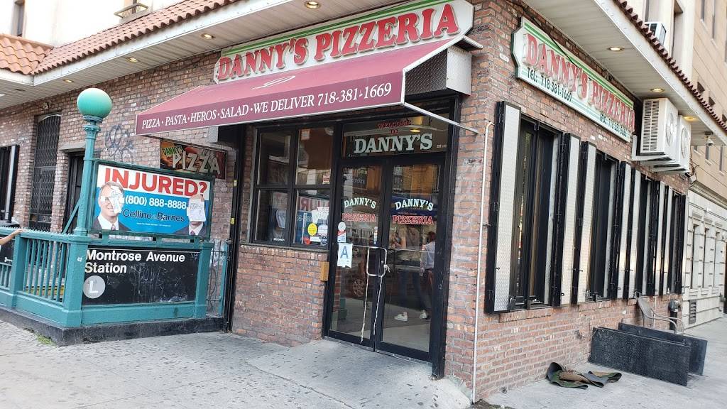 Dannys Pizza | restaurant | 239-, 241 Bushwick Ave, Brooklyn, NY 11206, USA | 7183811669 OR +1 718-381-1669
