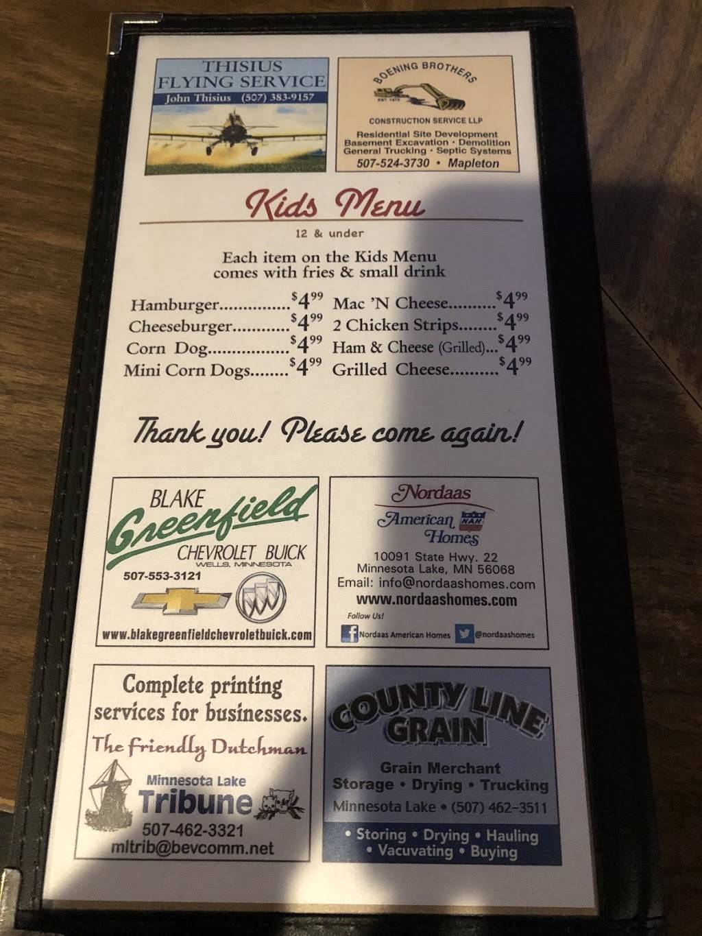 Old Mill Bar & Grill | restaurant | 301 S Main St, Minnesota Lake, MN 56068, USA | 5074629909 OR +1 507-462-9909