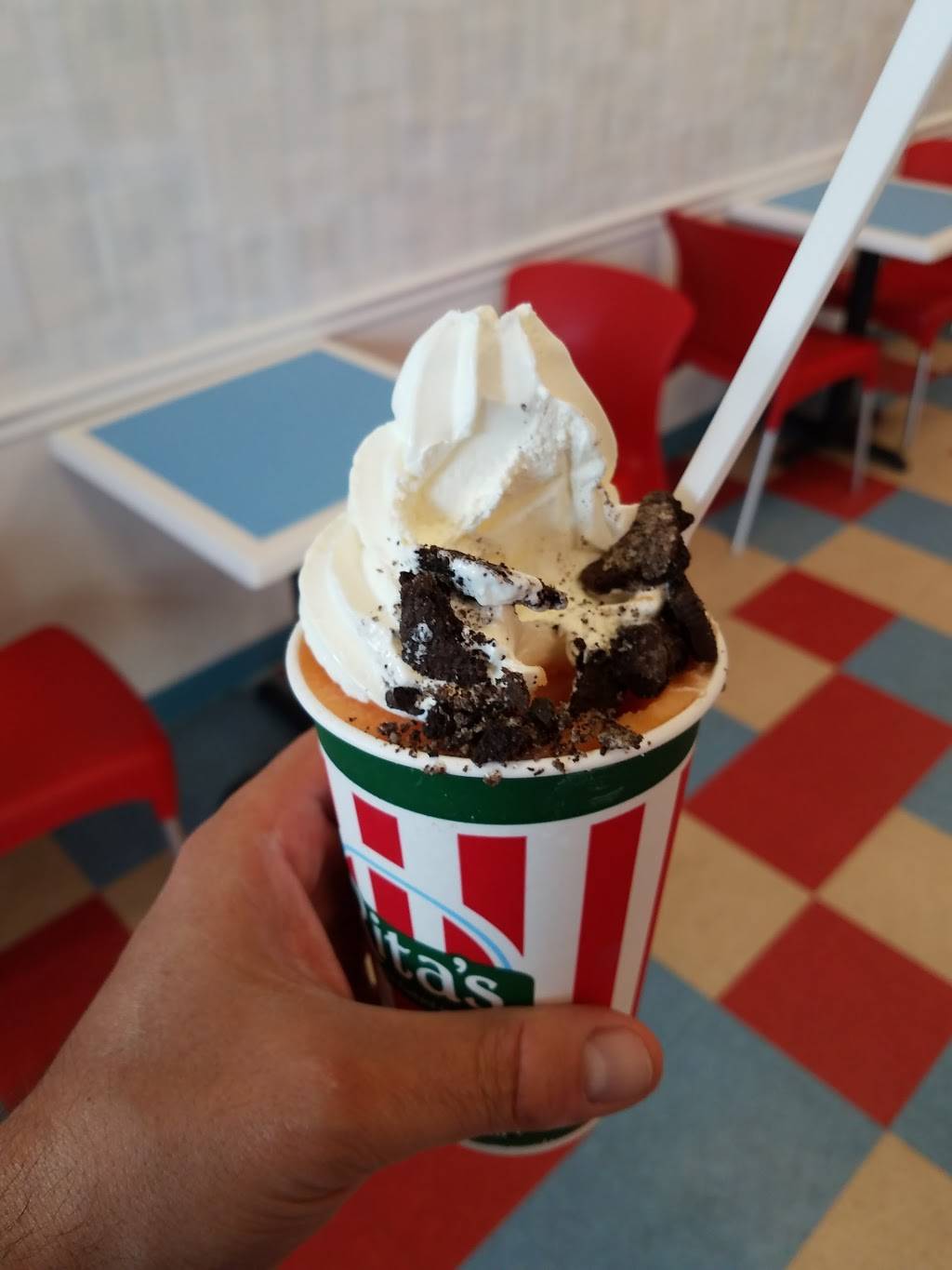 Ritas Italian Ice & Frozen Custard | restaurant | Southern Palm Crossing, 11071 Southern Blvd #130, Royal Palm Beach, FL 33411, USA | 5617954333 OR +1 561-795-4333