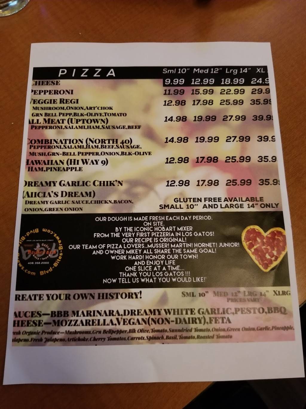 Boulevard Bites and Brews | restaurant | 15525 Los Gatos Blvd Unit D, Los Gatos, CA 95032, USA | 4083582000 OR +1 408-358-2000