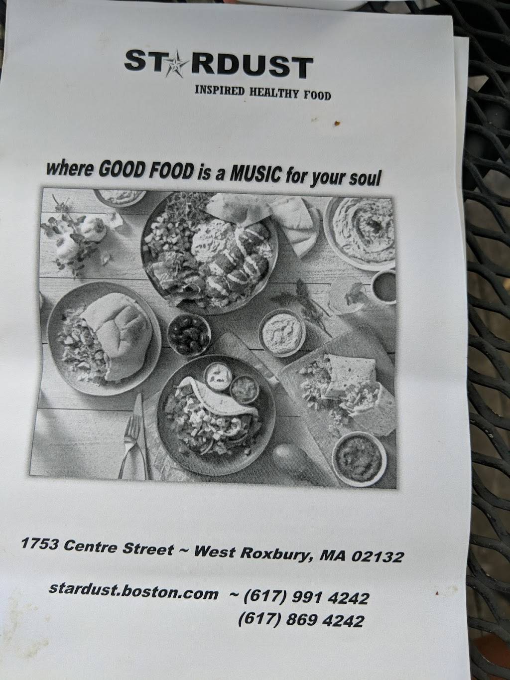 Stardust: Inspired Mediterranean | restaurant | 1753 Centre St, West Roxbury, MA 02132, USA | 6174694100 OR +1 617-469-4100