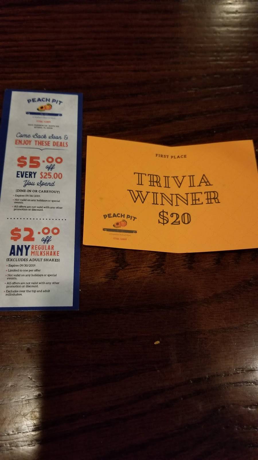 Peach Pit Bar + Grill | restaurant | 23111 Fashion Dr Suite 105, Estero, FL 33928, USA | 2399496471 OR +1 239-949-6471