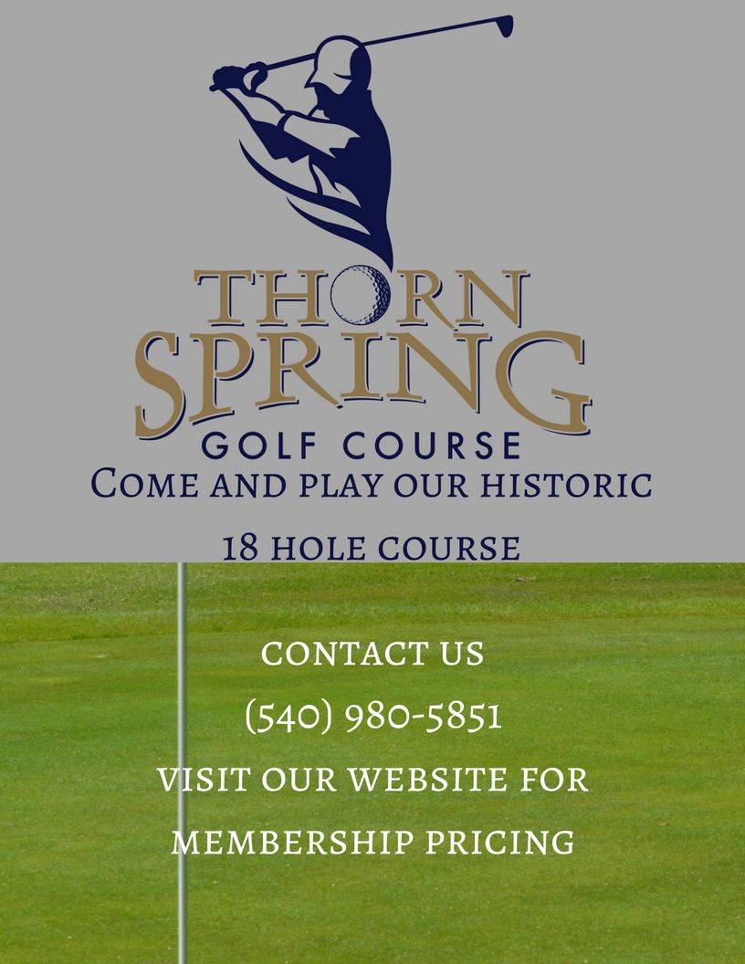 Thorn Spring Golf Course and Event Center | restaurant | 4360 Country Club Dr, Pulaski, VA 24301, USA | 5409805851 OR +1 540-980-5851