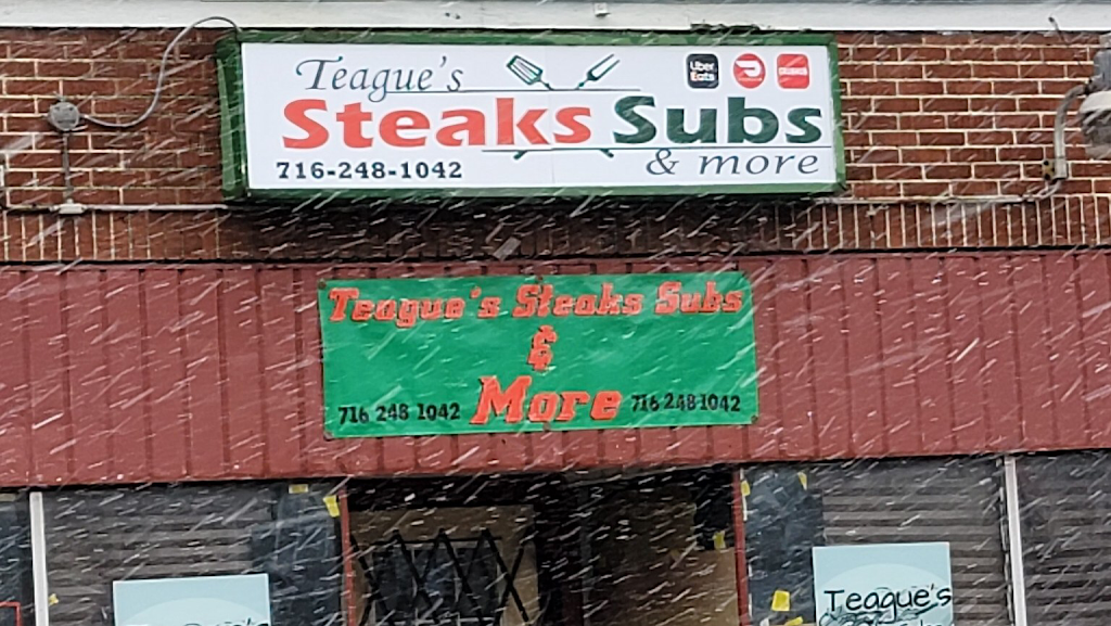 Teagues steak subs & more | restaurant | 1493 E Delavan Ave, Buffalo, NY 14215, USA | 7162481042 OR +1 716-248-1042