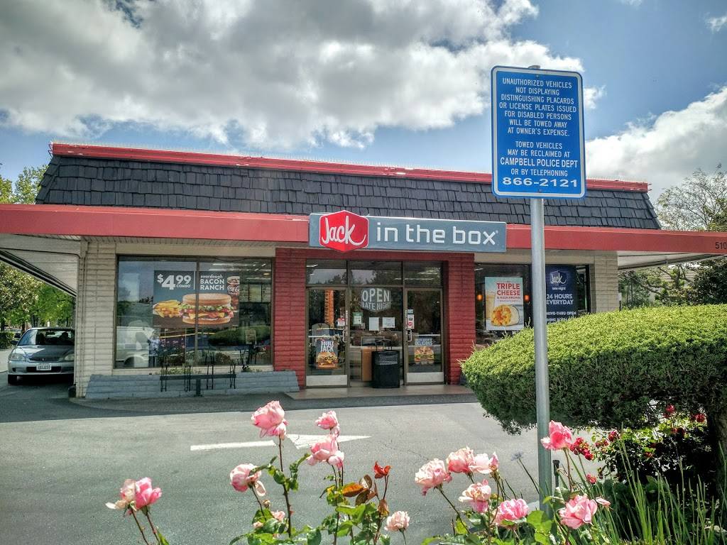Jack in the Box | restaurant | 510 W Hamilton Ave, Campbell, CA 95008, USA | 4088660131 OR +1 408-866-0131