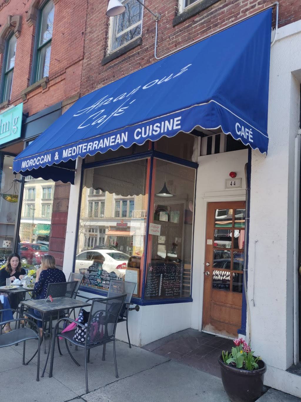 Amanouz Cafe | restaurant | 44 Main St, Northampton, MA 01060, USA | 4135859128 OR +1 413-585-9128