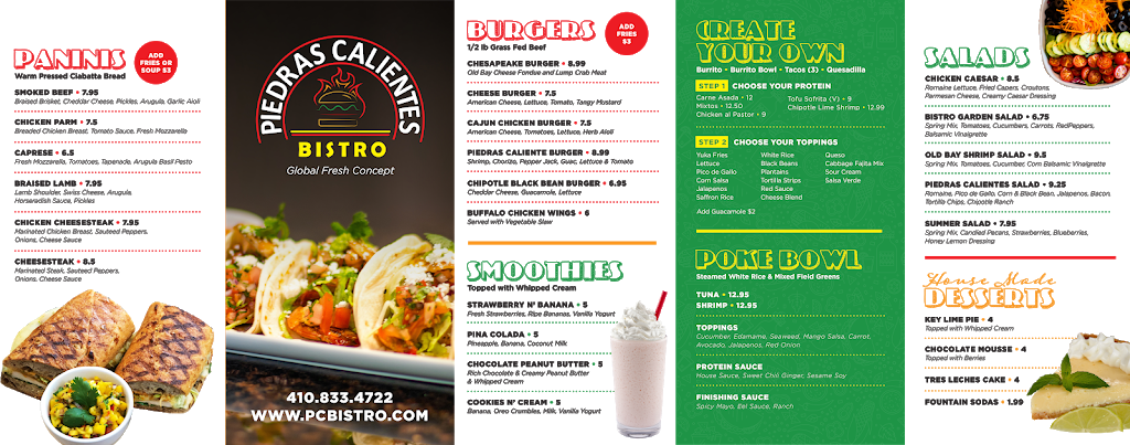 Piedras Calientes Bistro | restaurant | 21-A Main St, Reisterstown, MD 21136, USA | 4108334722 OR +1 410-833-4722