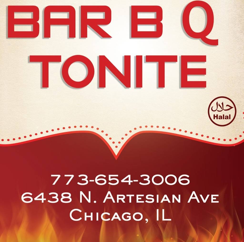 Bar B Q Tonite | restaurant | 6348 N Artesian Ave, Chicago, IL 60659, USA | 7736543006 OR +1 773-654-3006