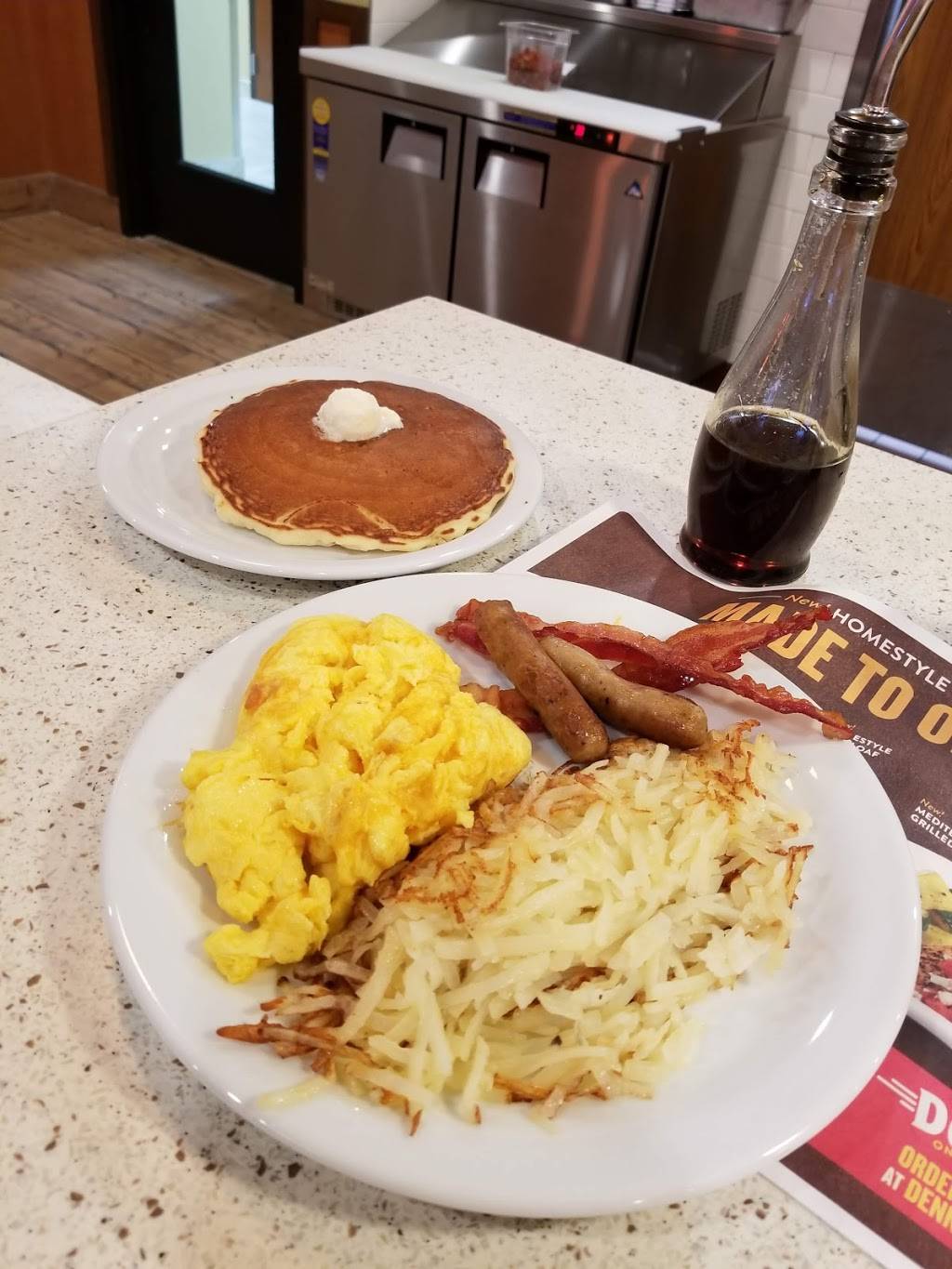 Dennys | restaurant | 16452 W Russell Rd, Wadsworth, IL 60083, USA | 8473950525 OR +1 847-395-0525