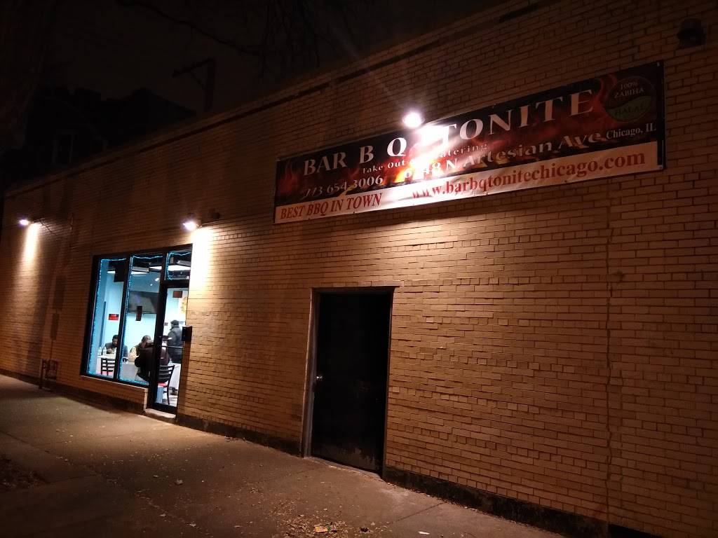 Bar B Q Tonite | restaurant | 6348 N Artesian Ave, Chicago, IL 60659, USA | 7736543006 OR +1 773-654-3006