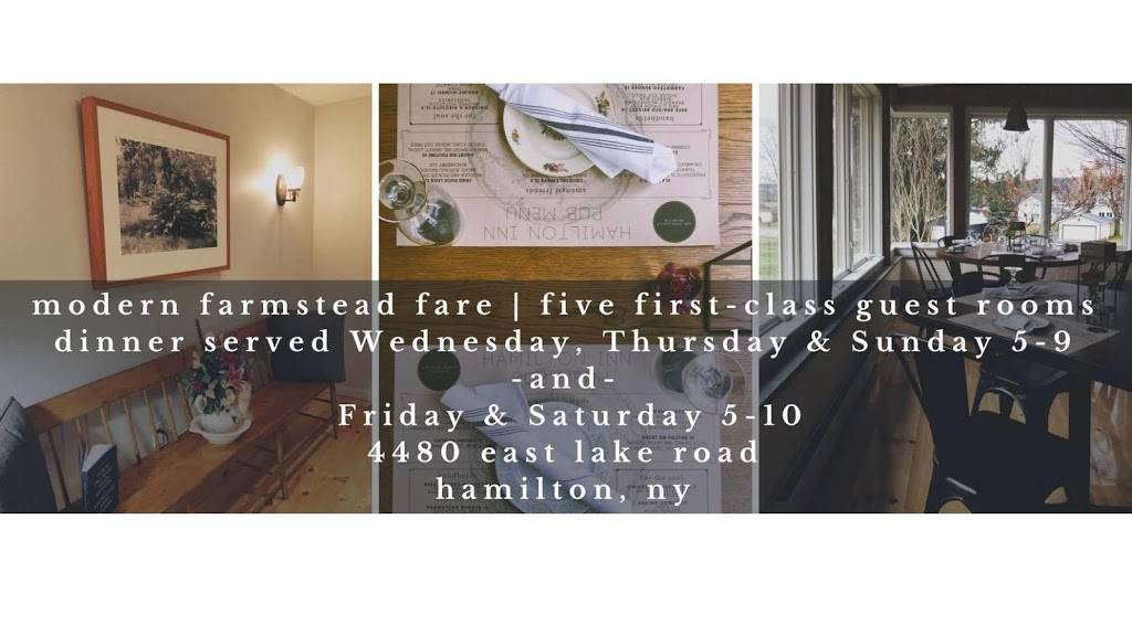 Hamilton Inn | restaurant | 4480 E Lake Rd, Hamilton, NY 13346, USA | 3152282125 OR +1 315-228-2125