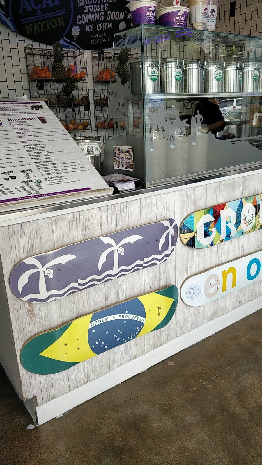 Acai Nation | restaurant | 857 Vía De La Paz, Pacific Palisades, CA 90272, USA | 3104594499 OR +1 310-459-4499