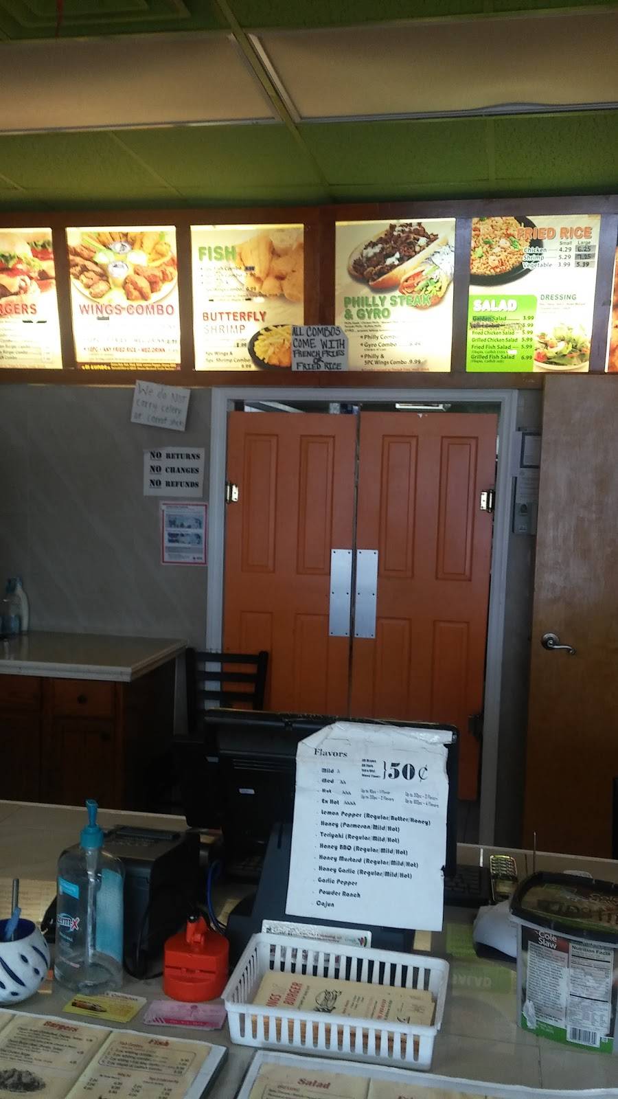 Wings N Burger | restaurant | 6163 Reynolds Rd, Morrow, GA 30260, USA | 7707036159 OR +1 770-703-6159