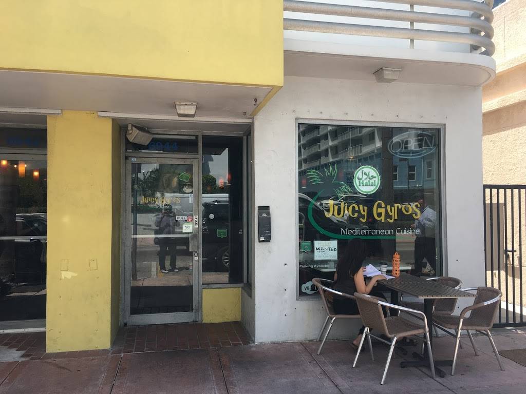 Juicy Gyros | cafe | 6944 Collins Ave, Miami Beach, FL 33141, USA | 3053978200 OR +1 305-397-8200
