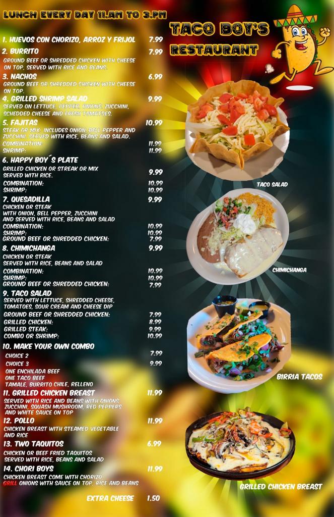 Taco Boys | restaurant | 21 MS-18, Raleigh, MS 39153, USA | 6017829432 OR +1 601-782-9432