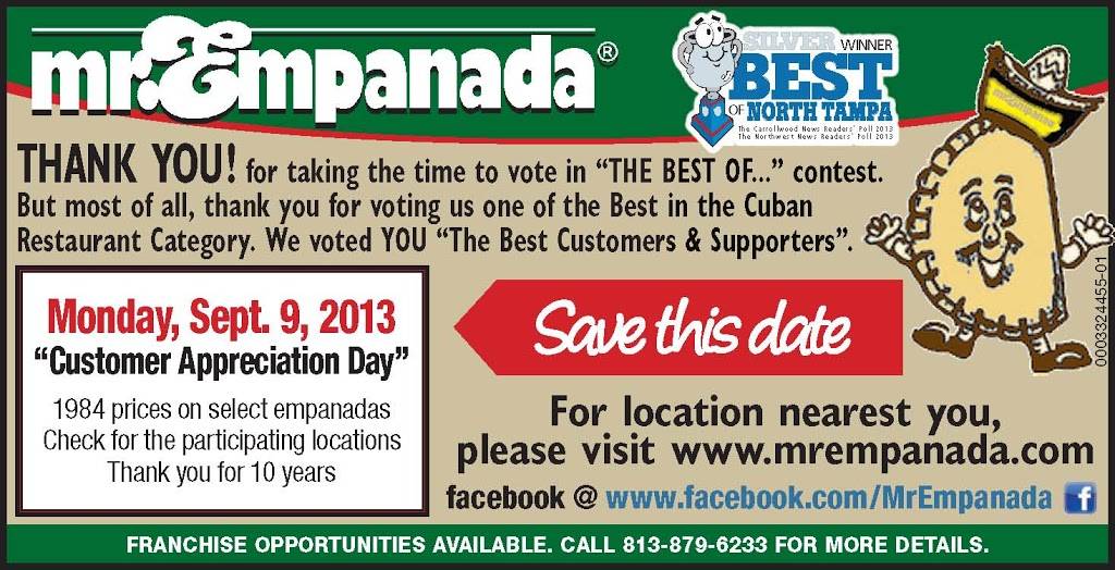Mr Empanada - Drew Park | restaurant | 4029 W South Ave, Tampa, FL 33614, USA | 8139994947 OR +1 813-999-4947
