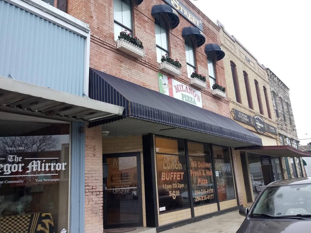 Milanos Pizza | restaurant | 305 S Main St, McGregor, TX 76657, USA | 2542364177 OR +1 254-236-4177