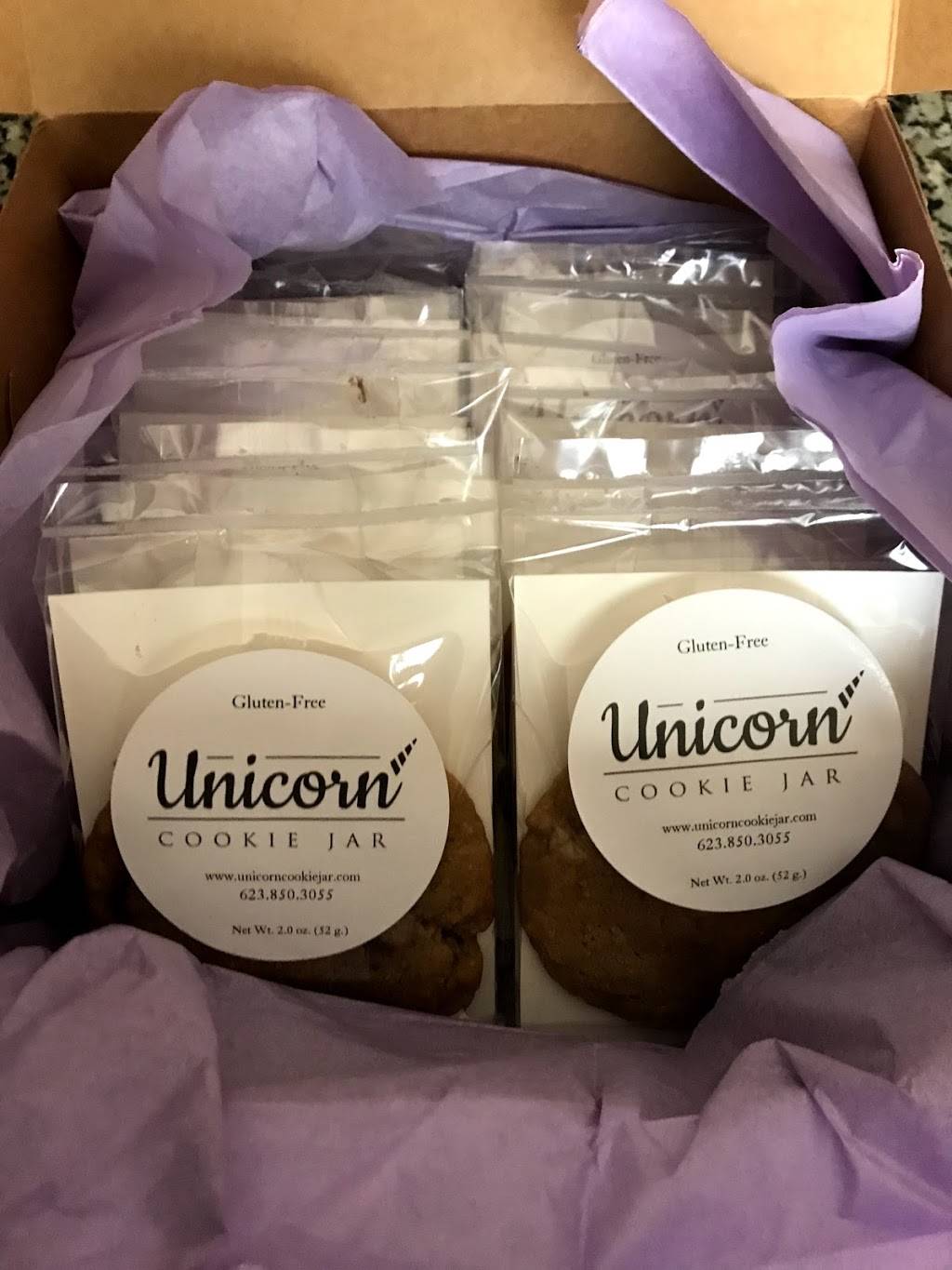 Unicorn Cookie Jar - A Gourmet Gluten Free, Nut Free* Cookies | bakery | 3467 N Hooper St, Buckeye, AZ 85396, USA | 6238503055 OR +1 623-850-3055