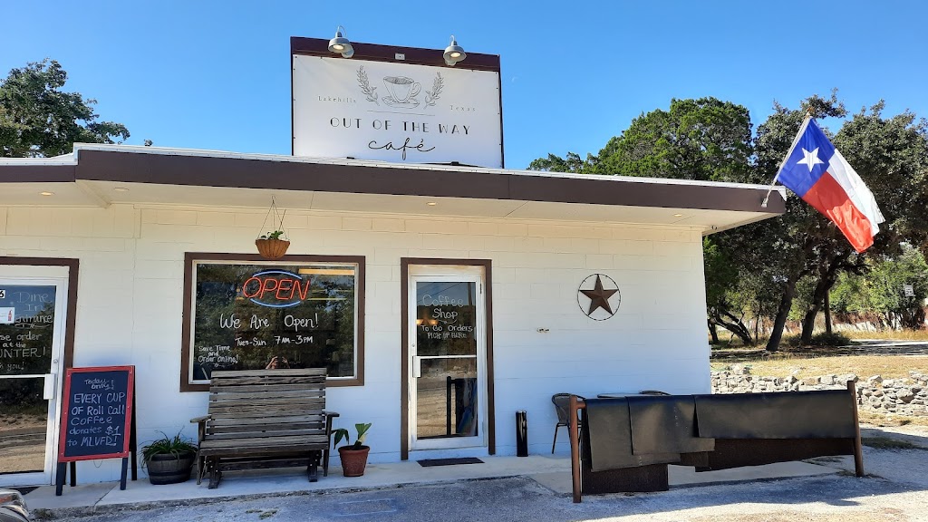 Out Of The Way Cafe | meal takeaway | 11816 PR 37, Lakehills, TX 78063, USA | 8303461255 OR +1 830-346-1255