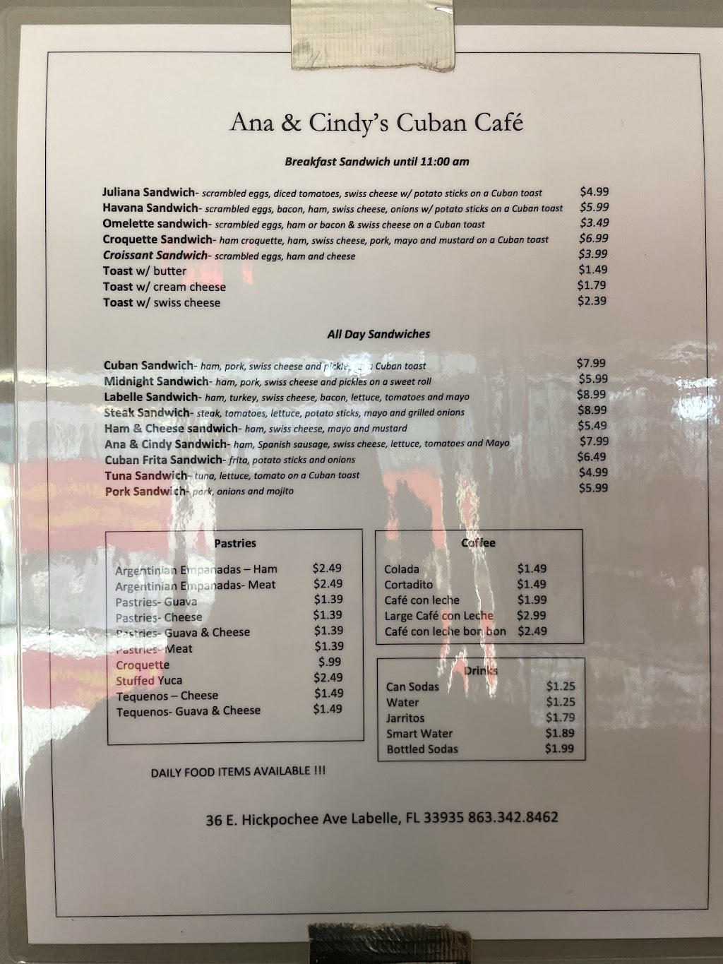 Ana and Cindys Cuban Cafe | restaurant | 36 E Hickpochee Ave, LaBelle, FL 33935, USA | 8633428462 OR +1 863-342-8462