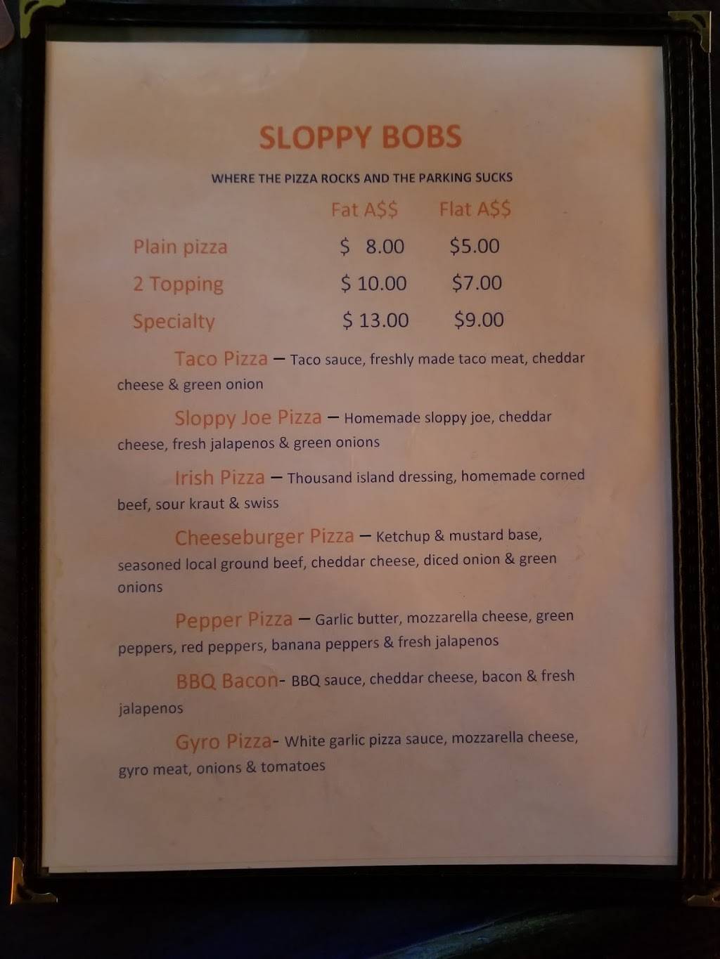 Sloppy Bobs | restaurant | 5994 State Rd, Parma, OH 44134, USA | 4403404315 OR +1 440-340-4315