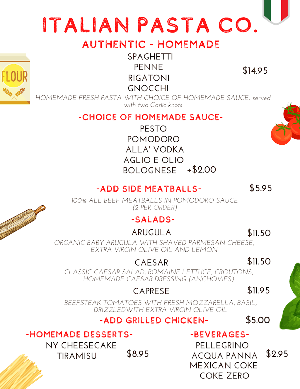 ITALIAN PASTA CO. (HOLLYWOOD) | restaurant | 5907 Hollywood Blvd, Los Angeles, CA 90028, USA | 3236457399 OR +1 323-645-7399