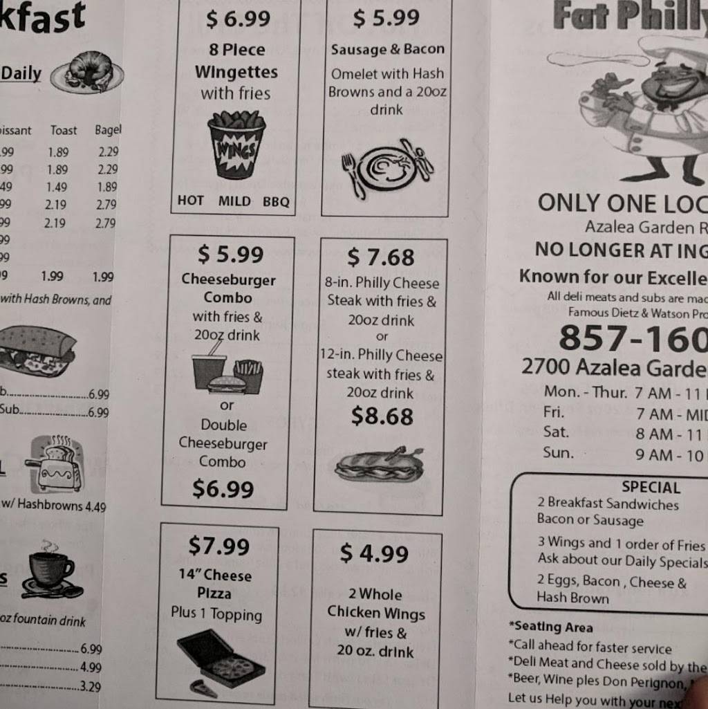 Fat Phillys | restaurant | 2700 Azalea Garden Rd, Norfolk, VA 23513, USA | 7578571600 OR +1 757-857-1600