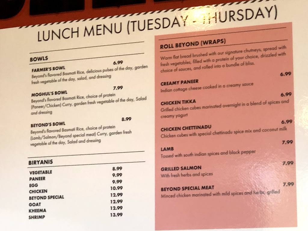 Beyond Curry-Franklin, Tennessee | restaurant | 1945 Mallory Ln Suite # 120, Franklin, TN 37067, USA | 6158072827 OR +1 615-807-2827