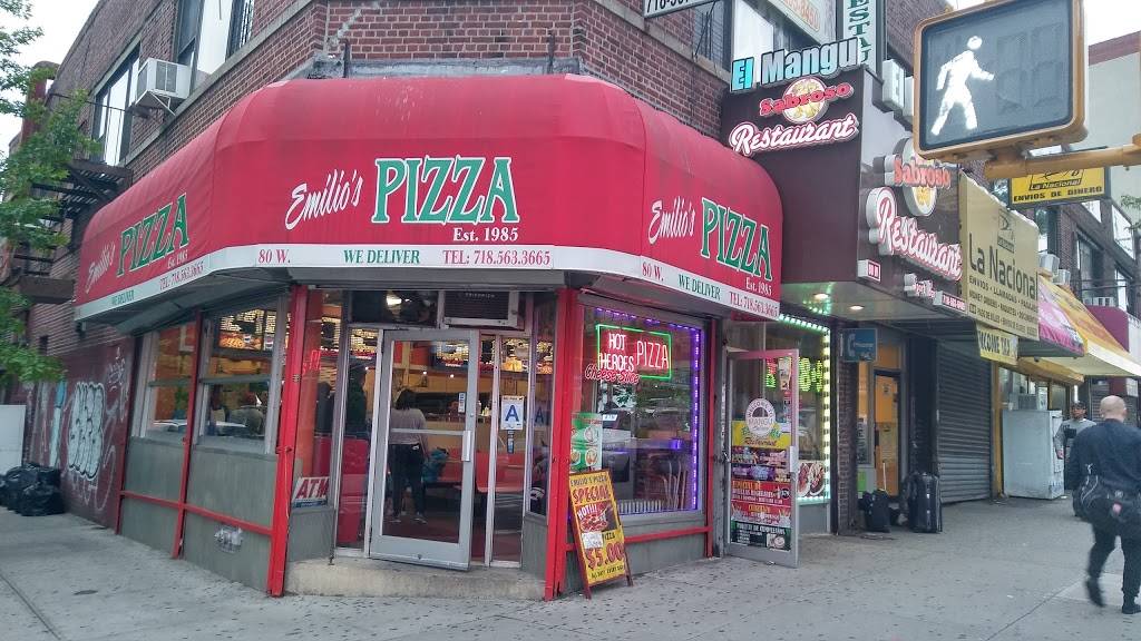 Emilios Pizza | restaurant | 80 W Kingsbridge Rd # 101, Bronx, NY 10468, USA | 7185633665 OR +1 718-563-3665