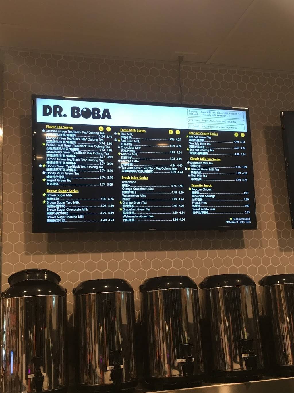 DR. BOBA | restaurant | 1304 S Baldwin Ave, Arcadia, CA 91007, USA | 6266847510 OR +1 626-684-7510