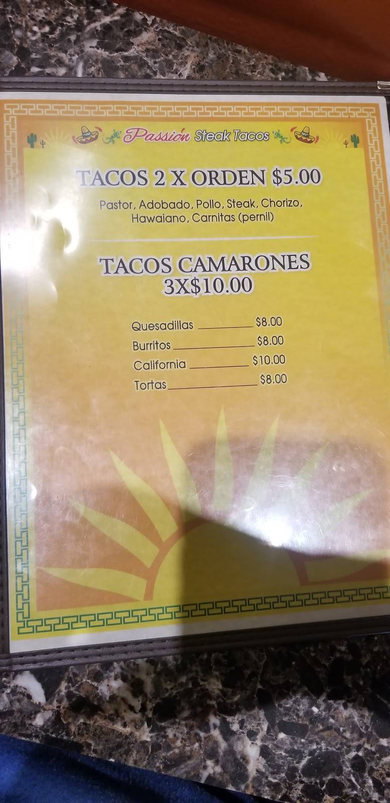 Taqueria Passion Steak Tacos | restaurant | 100 Willow St, Lawrence, MA 01841, USA | 9786558947 OR +1 978-655-8947