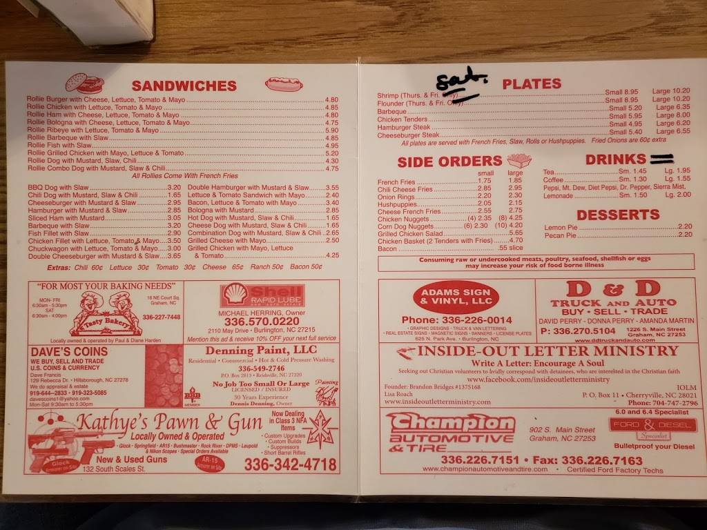 Chriss | restaurant | 3453 NC-87, Graham, NC 27253, USA | 3363763700 OR +1 336-376-3700