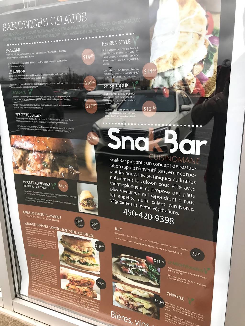 Snak Bar | Cuisinomane | restaurant | 17659 Rue Charles, Mirabel, QC J7J 1L8, Canada | 4504209398 OR +1 450-420-9398