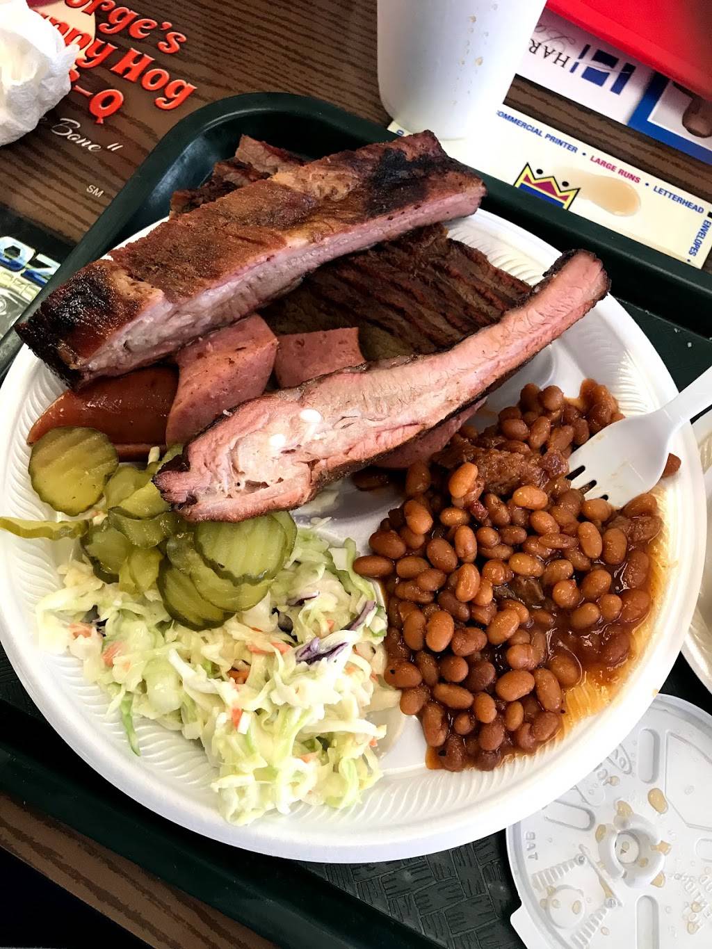 Georges Happy Hog Bar-B-Q | restaurant | 712 Culbertson Dr, Oklahoma City, OK 73105, USA | 4055258111 OR +1 405-525-8111