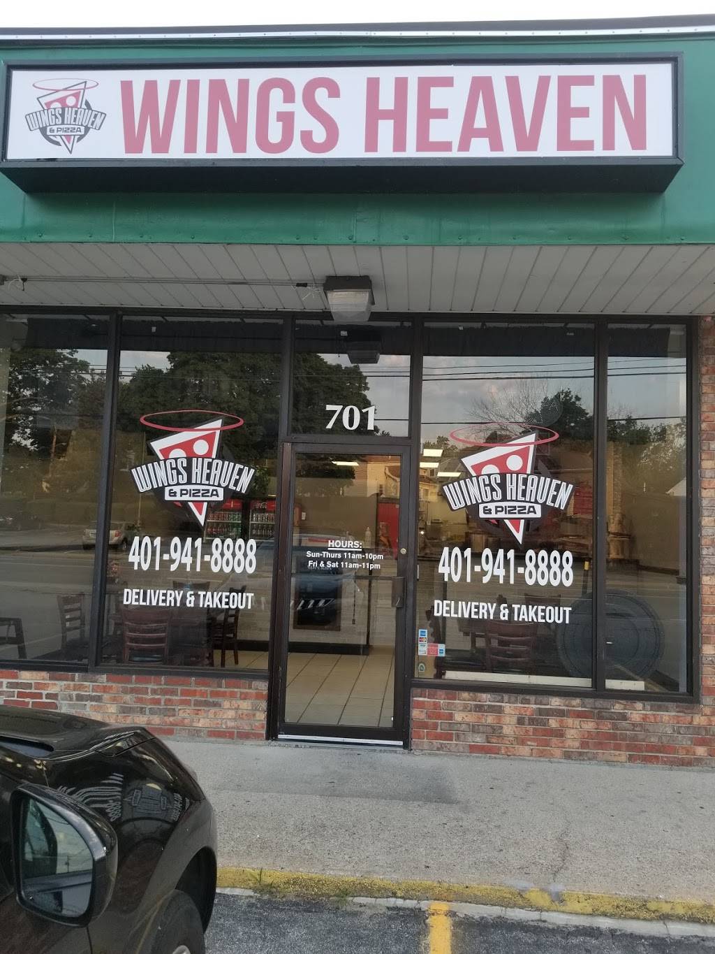 Wings Heaven & Pizza | restaurant | 701 Warwick Ave, Warwick, RI 02888, USA | 4019418888 OR +1 401-941-8888
