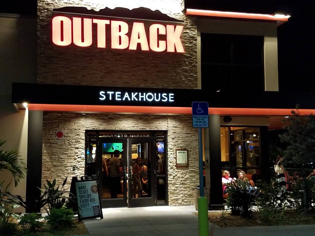 Outback Steakhouse | restaurant | 6040 Elon Lane, Vero Beach, FL 32966, USA | 7725675222 OR +1 772-567-5222