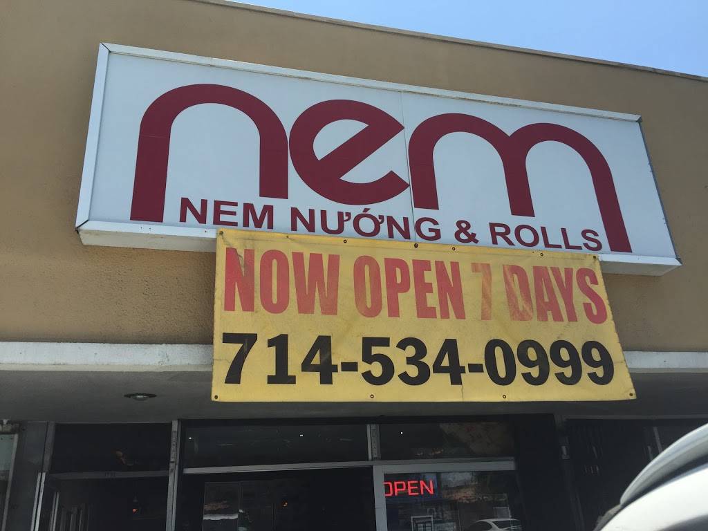 NEM | restaurant | 9792 Westminster Blvd, Garden Grove, CA 92844, USA | 7145340999 OR +1 714-534-0999
