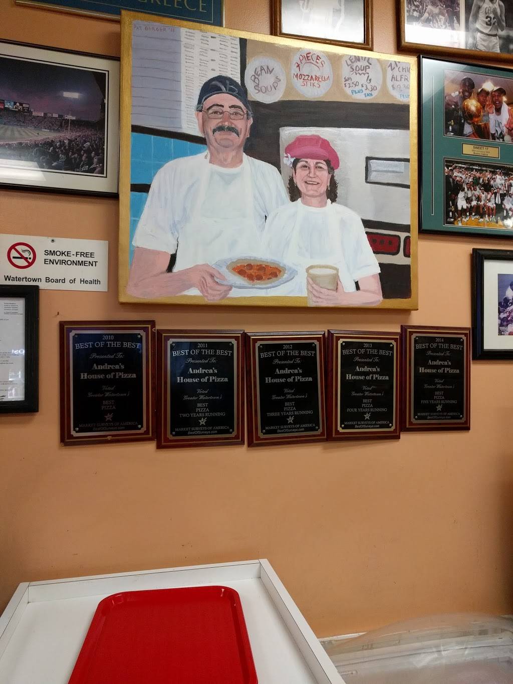 Andreas House of Pizza | restaurant | 620 Mt Auburn St, Watertown, MA 02472, USA | 6179256696 OR +1 617-925-6696