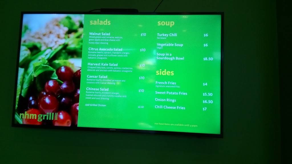 NHM Grill | restaurant | 900 Exposition Blvd, 900 Exposition Blvd, Los Angeles, CA 90007, USA | 2137633466 OR +1 213-763-3466