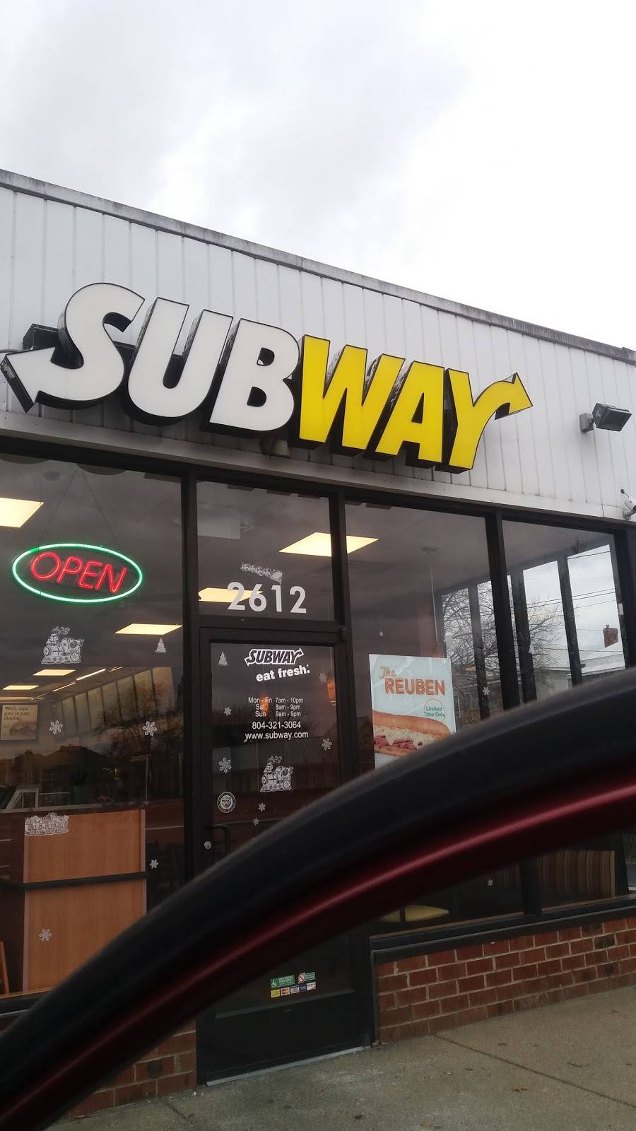 Subway | restaurant | 2612 Chamberlayne Ave, Richmond, VA 23222, USA | 8043213064 OR +1 804-321-3064