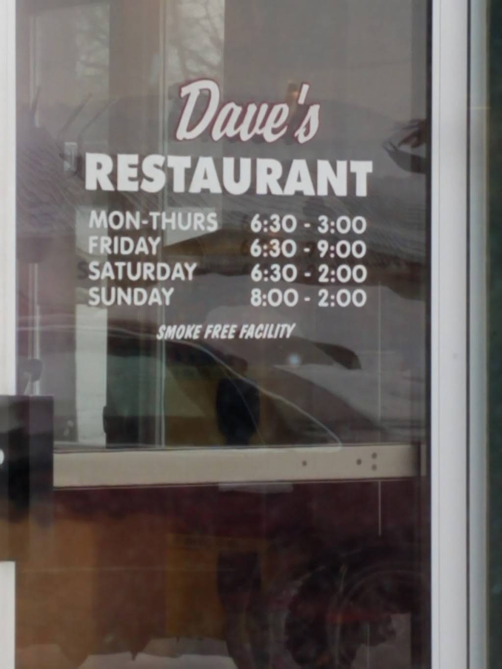 Daves Restaurant | restaurant | 809 S Grand Ave, Charles City, IA 50616, USA | 6412287162 OR +1 641-228-7162