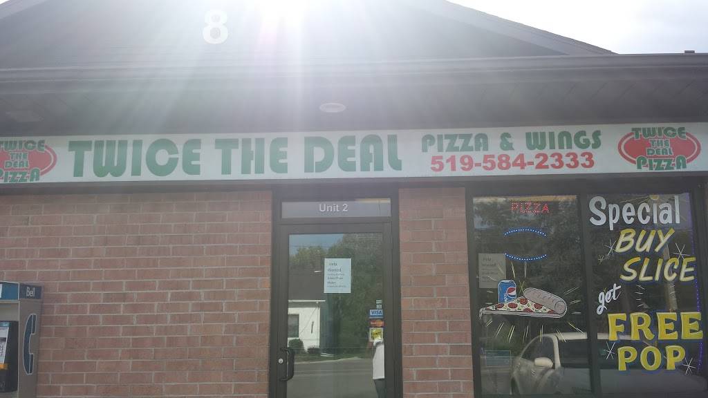 Twice The Deal Pizza | restaurant | 8 Bloomingdale Rd N, Kitchener, ON N2K 1A2, Canada | 5195842333 OR +1 519-584-2333