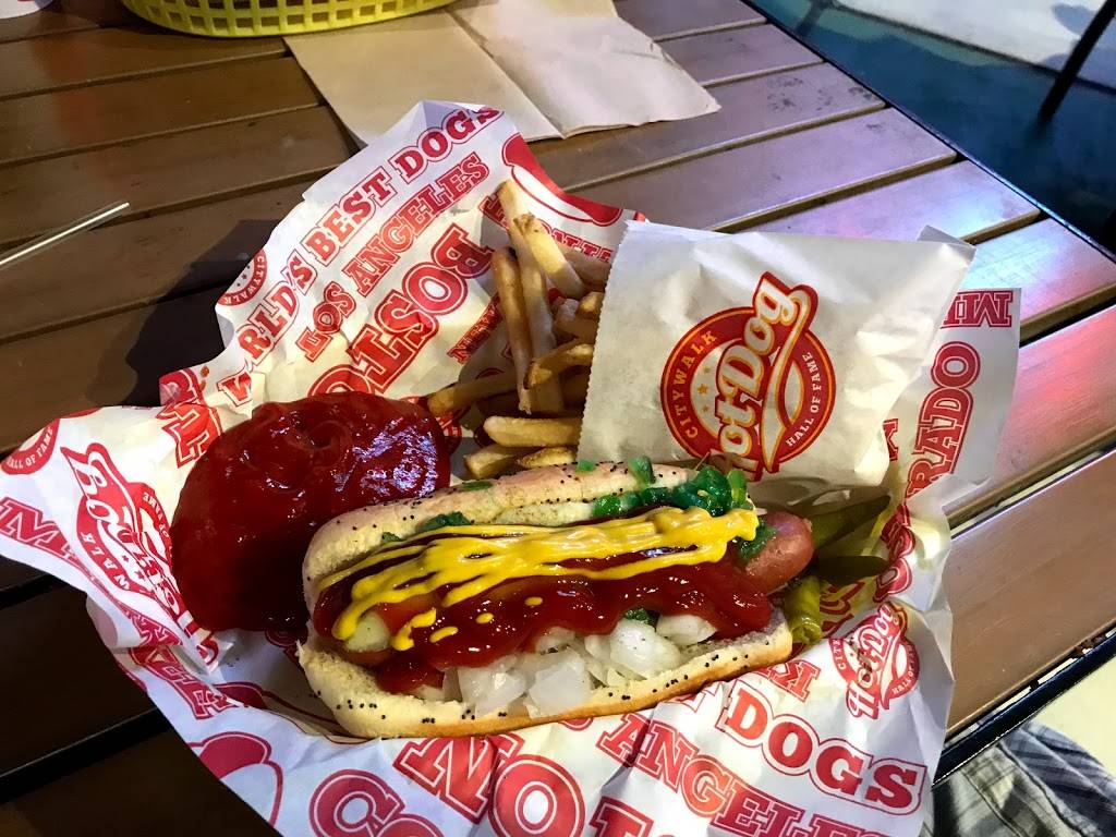 Hot Dog Hall of Fame | restaurant | 6000 Universal Blvd, Orlando, FL 32819, USA | 4072243663 OR +1 407-224-3663
