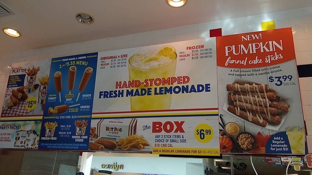 Hot Dog on a Stick | restaurant | West Valley Mall 3200 N. Naglee Road, Sp #185, Tracy, CA 95304, USA | 2098390967 OR +1 209-839-0967