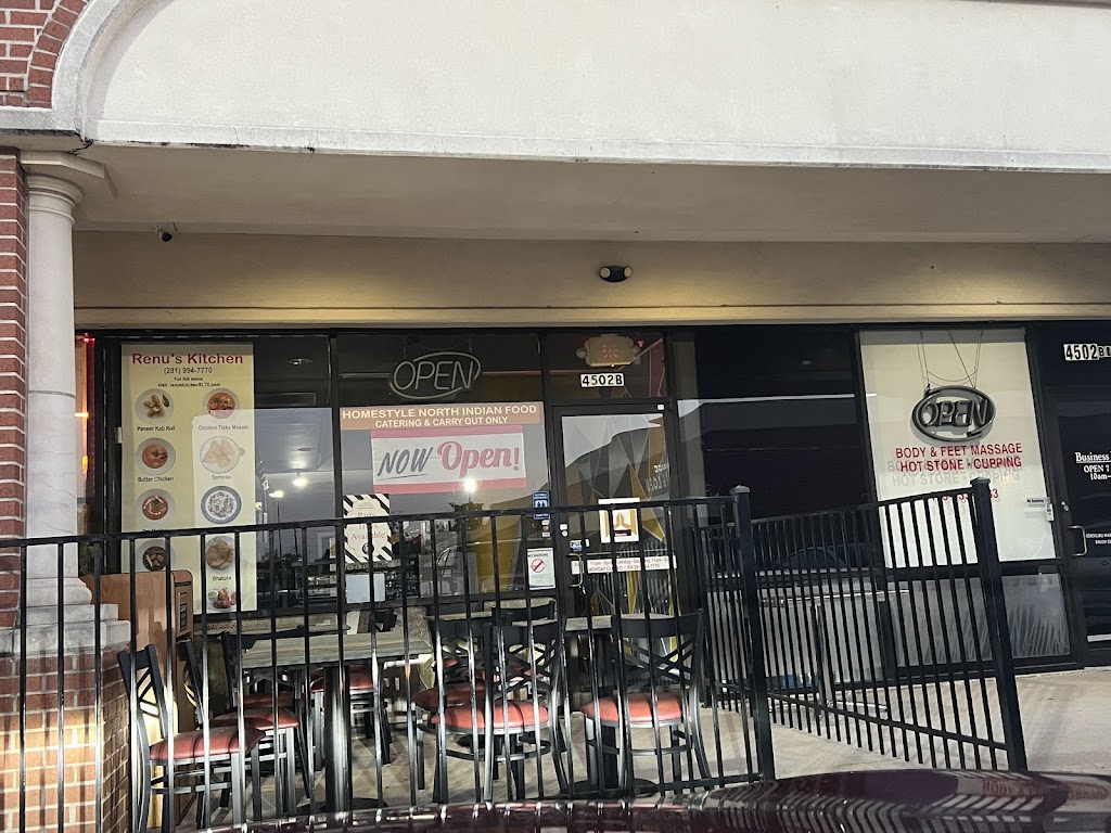 Renu’s Kitchen | restaurant | 4502 Hwy 6 suite b, Sugar Land, TX 77478, USA | 2819947770 OR +1 281-994-7770