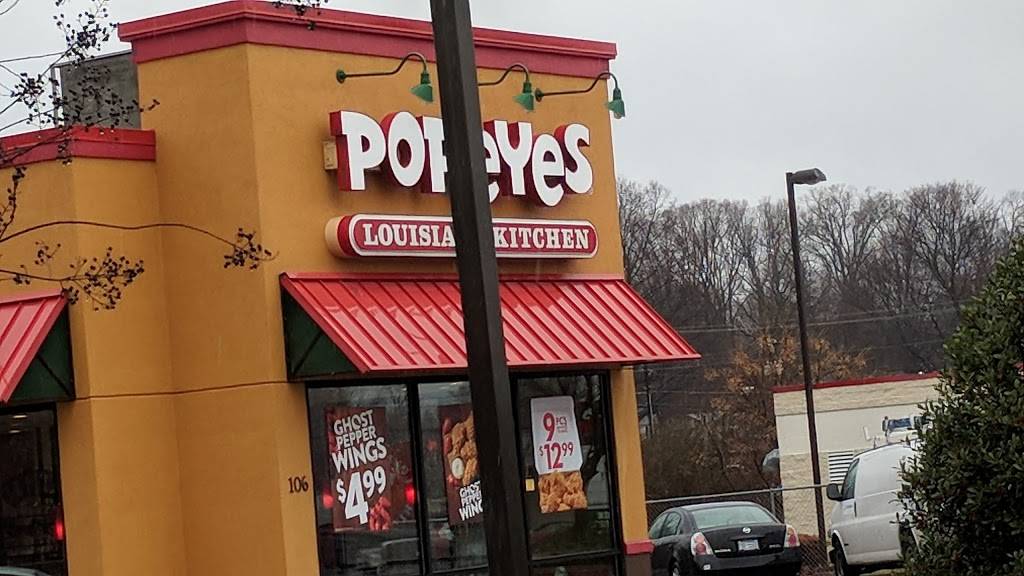 Popeyes Louisiana Kitchen | restaurant | 106 Pisgah Church Rd, Greensboro, NC 27455, USA | 3362859112 OR +1 336-285-9112