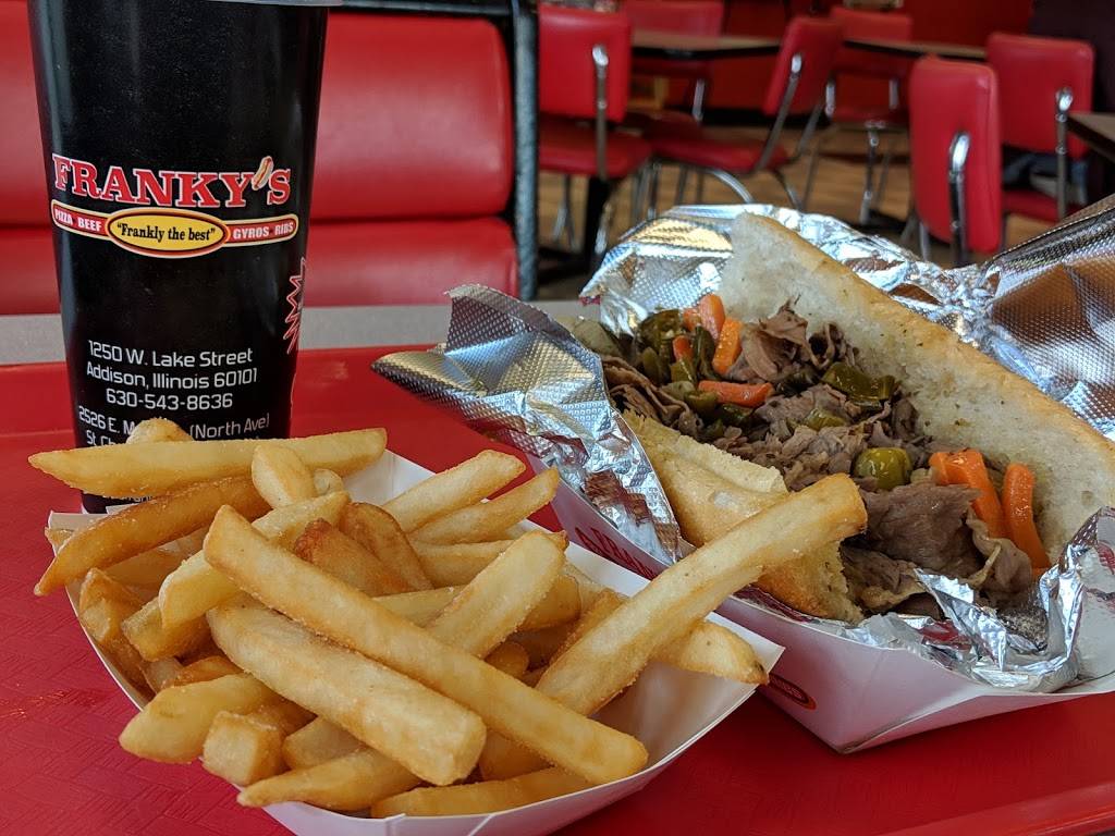 Frankys Red Hots | restaurant | 1250 W Lake St # 23, Addison, IL 60101, USA | 6305438636 OR +1 630-543-8636