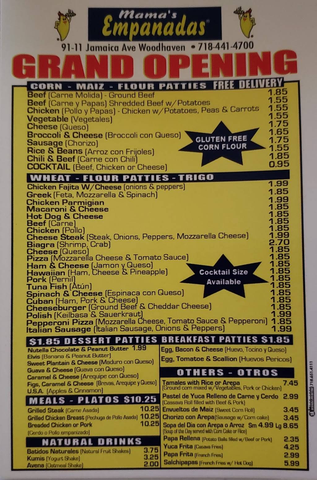 Mamas Empanadas | restaurant | 91-09 Jamaica Ave, Jamaica, NY 11421, USA | 7184414700 OR +1 718-441-4700